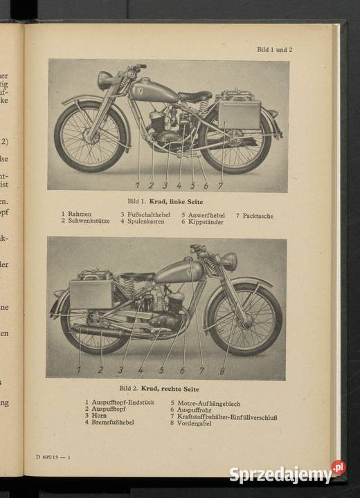 Auto Union DKW Typ RT 125 instrukcja obsługi i Lębork