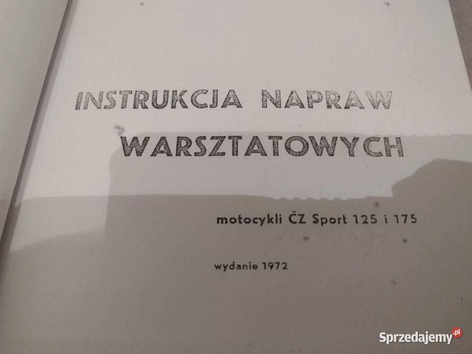JAWA CZ SPORT 125 175 Instrukcja Napraw Łódź sprzedam