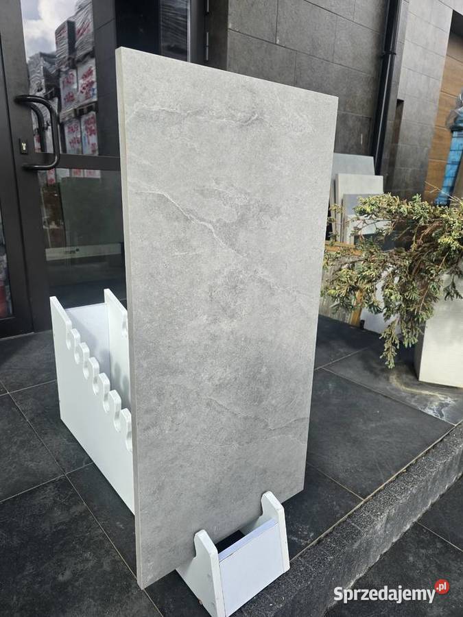 PŁYTKA GRES PIZARRA DARK GREY MAT 60x120 2 GATII Opoczno