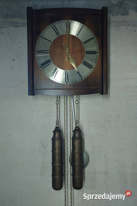 156 zegar ścienny wagowy niemiecki łańcuchowy Tczew