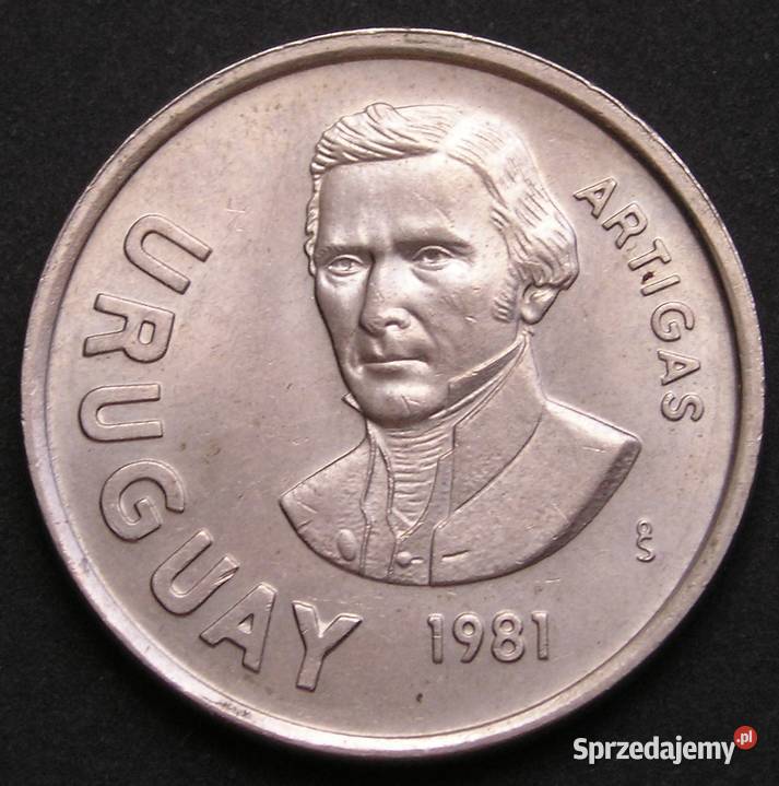 URUGWAJ 10 PESOS 1981 ARTIGAS STAN 12 Łódź