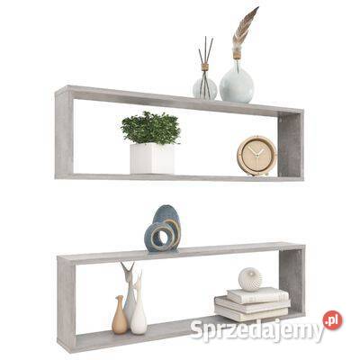vidaXL Półki ścienne kostki 2 szarość betonu Warszawa