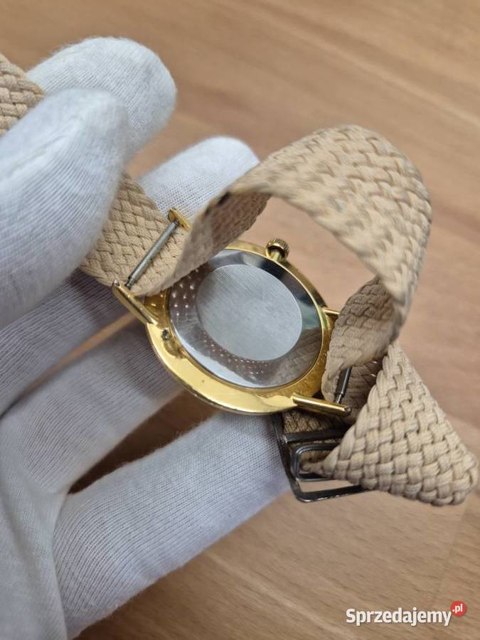 Zegarek złocony Łucz slim garniturowiec Chorzów