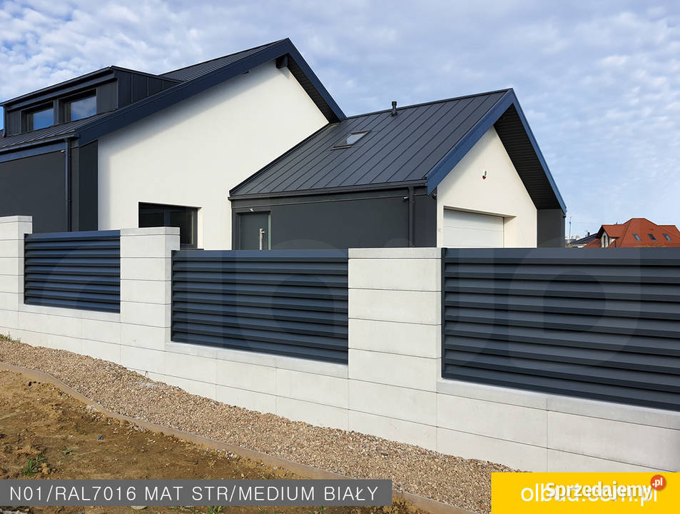 Nowoczesne ogrodzenie żaluzjowe Aluminium ALFEN Gdynia