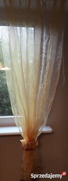 Zasłony lambrekin odcienie pomarańczowego  Wystrój okien Chorzów