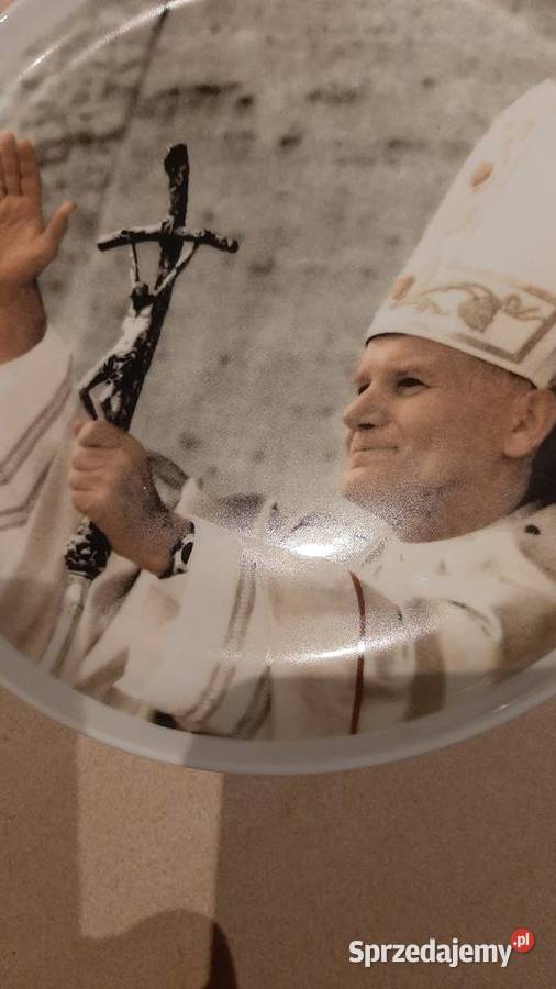 Talerz Porcelanowy Dekoracyjny Religijny Papierz Nowa Sól