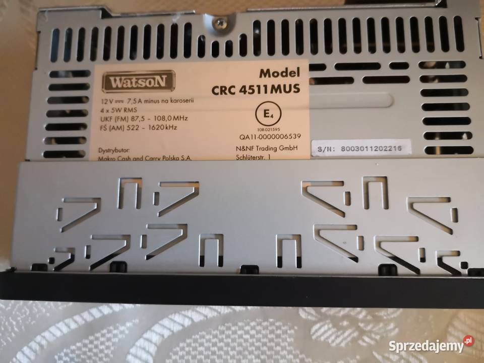 Watson odtwarzacz samochodowy stereo mp3 Łódź sprzedam