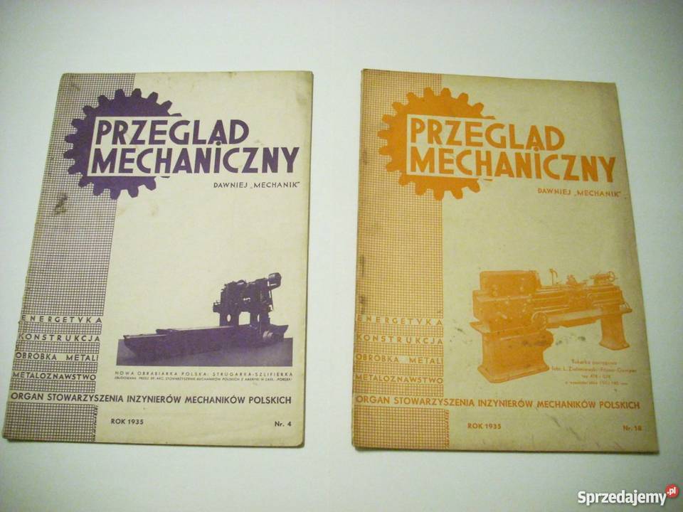 Przegląd Mechaniczny czasopismo 1935 Nowy Sącz