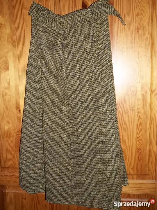 Spódniczka żółtoczarna L Kratka sprzedam