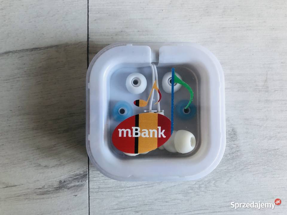 NOWE słuchawki do mp3 białe z etui Łódź