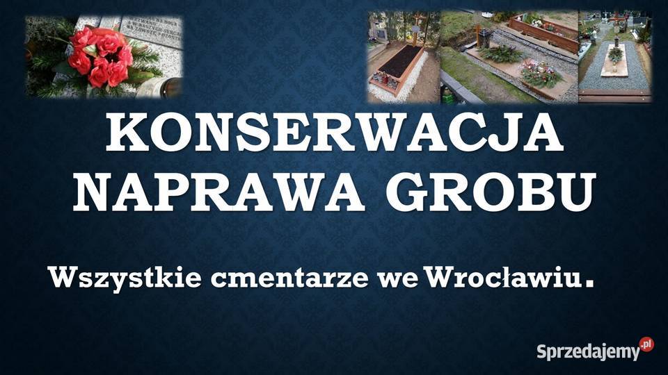 Prostowanie nagrobka pomnika grób przechylony dolnośląskie Wrocław