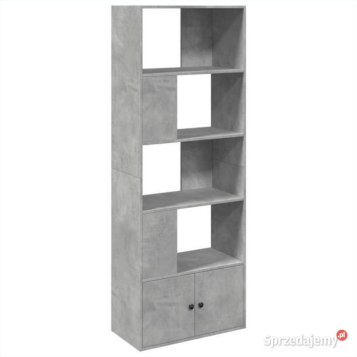 Regał szarość betonu 70x36x189 materiał Regały Warszawa
