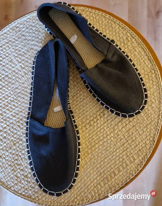 Buty letnie Espadryle 40 wnętrze buta z tworzywa