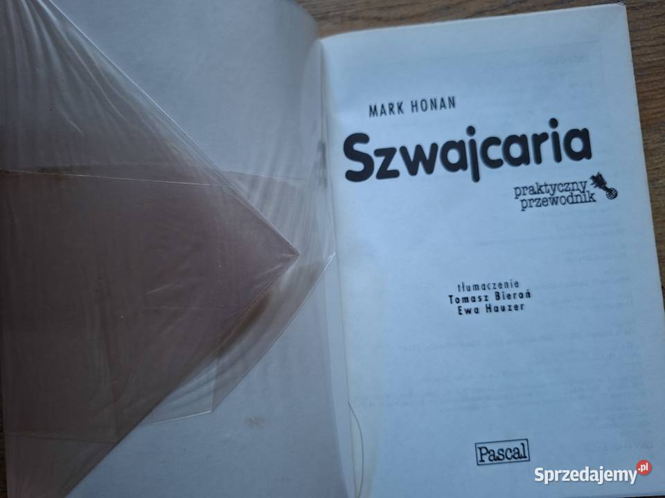 Szwajcaria Marek Honan Pascal miękka Mapy i przewodniki małopolskie Kraków