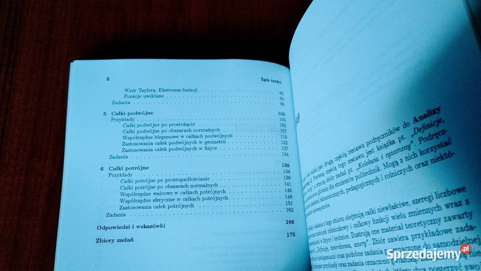 Analiza matematyczna 2 przykłady i zadania matematyka, statystyka pomorskie Gdańsk