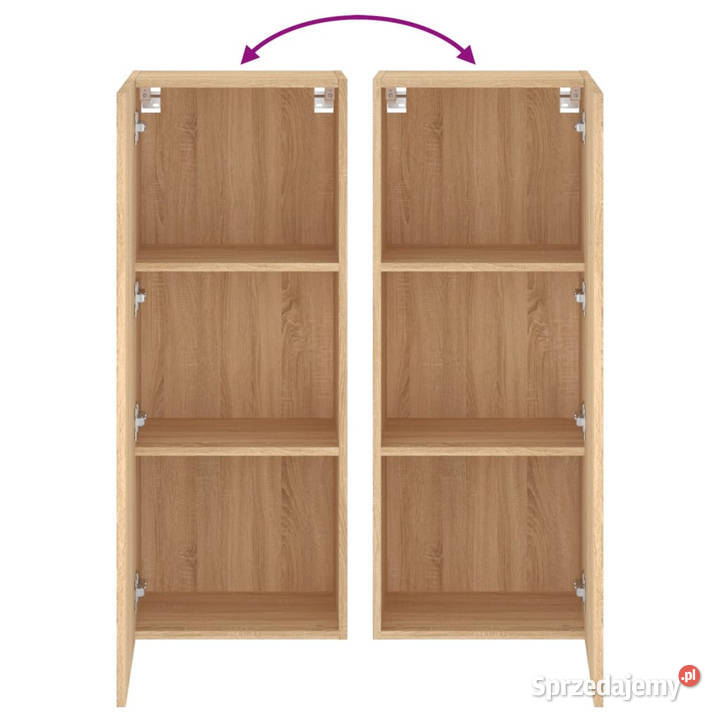 Ścienna szafka TV dąb sonoma 405x30x102 WM836933 Warszawa