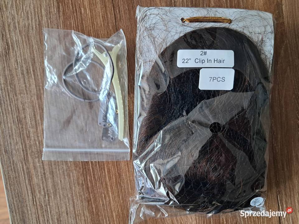 nowe doczepiane naturalne włosy 7 około 56 kolor Sandomierz