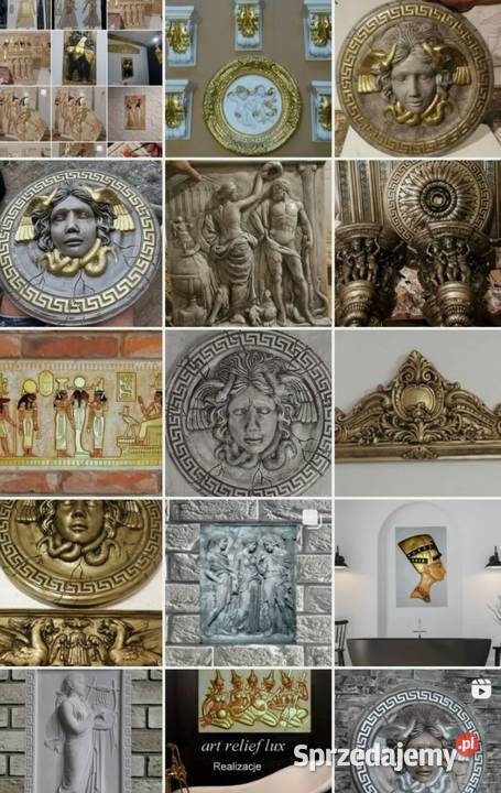 Herb Godło Polski Orzeł Płaskorzeźba Sztukateria lubuskie