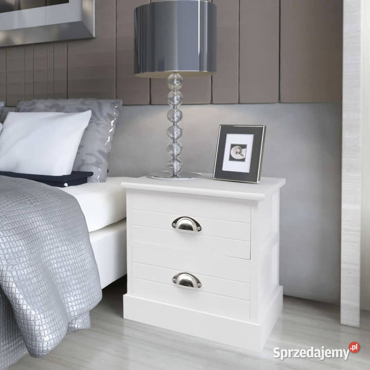Szafka nocna biała WM242886 mazowieckie Warszawa