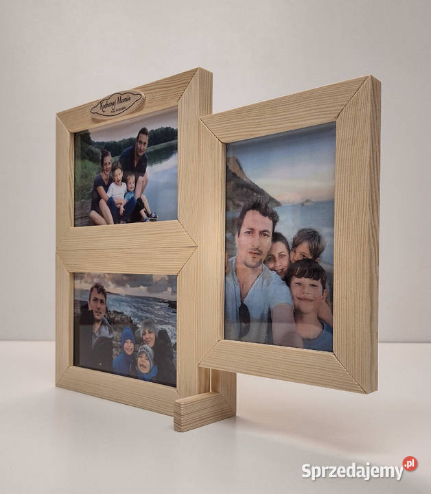 Ramka Na Zdjęcia 10x15 DREWNO Napis i DEDYKACJA Szczecin