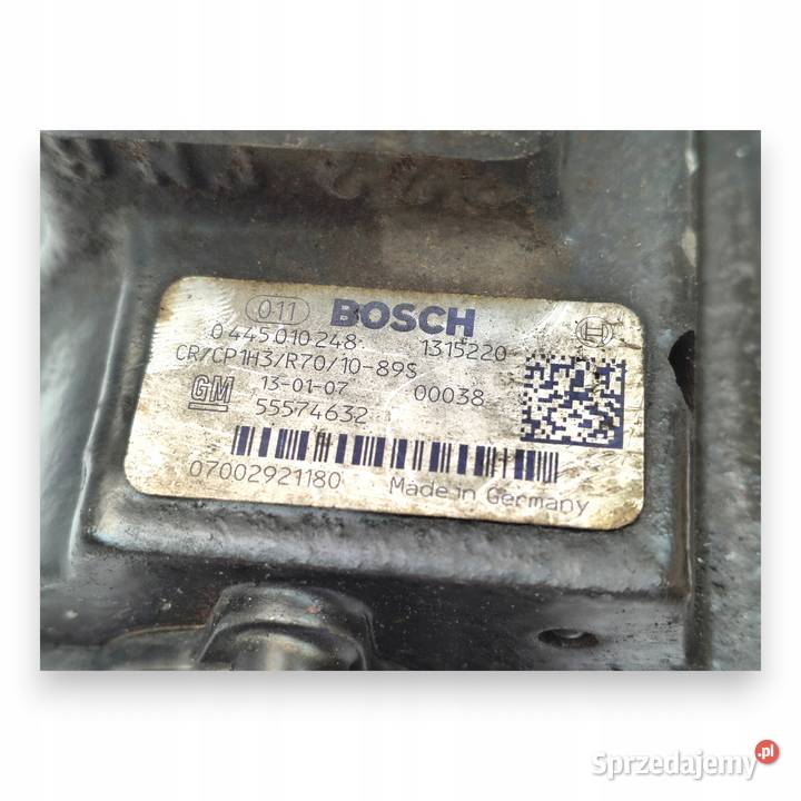 POMPA WTRYSKOWA Opel Zafira C Astra J Insignia Chełm