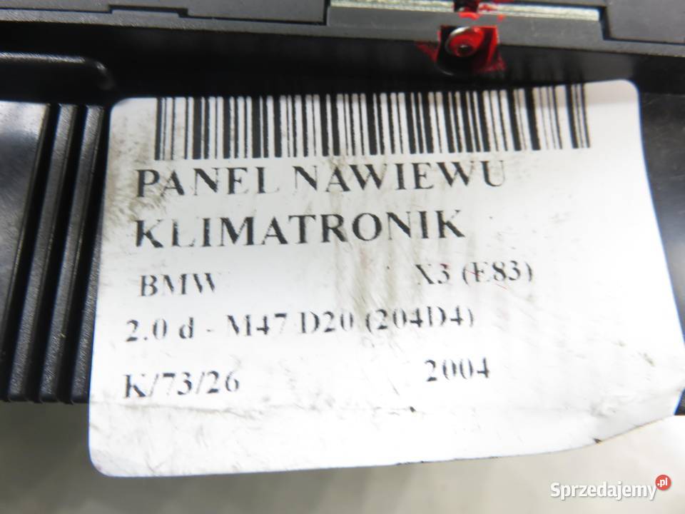 KLIMATRONIK BMW X3 E83 64113417544