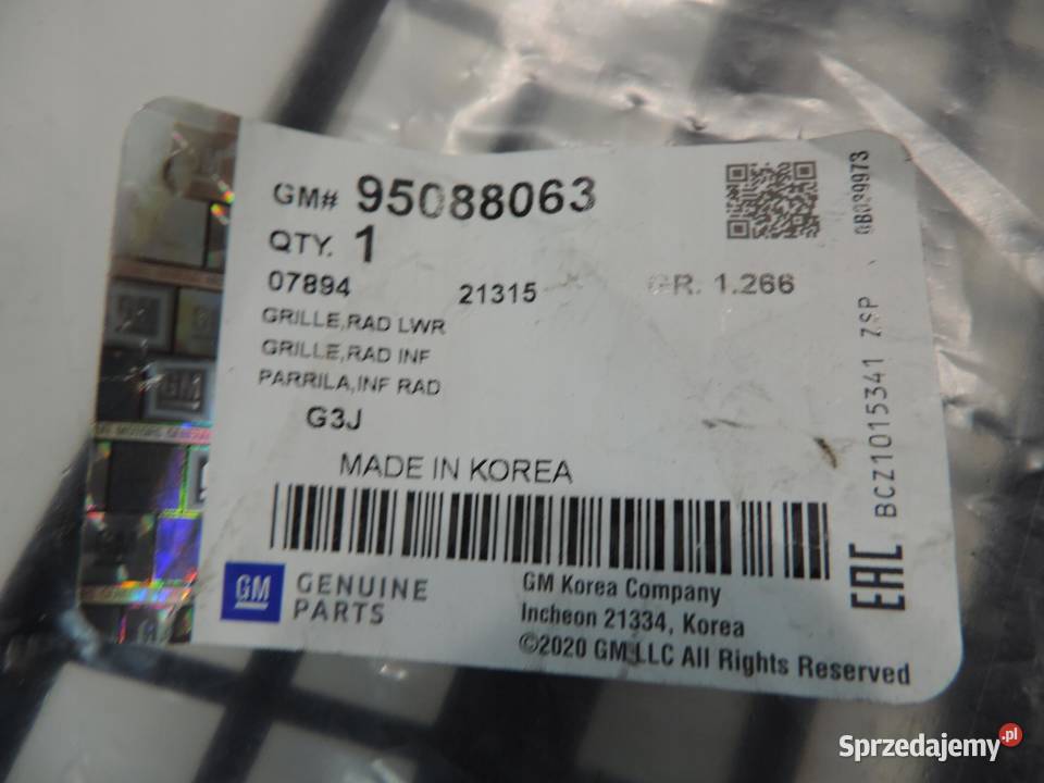 Chevrolet Cruze I lift Kratka zderzaka przód