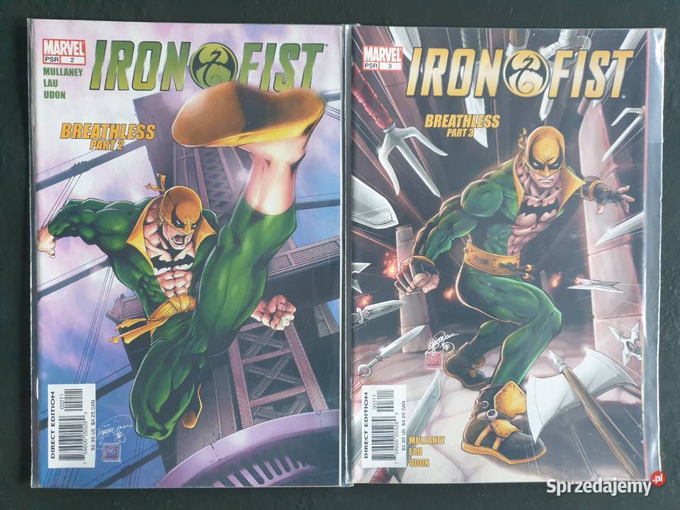 Iron Fist 9 oryginalnych komiksów Marvel USA Gdynia