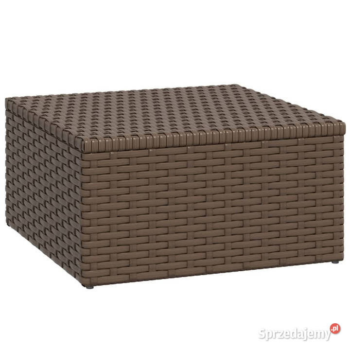 Zestaw wypoczynkowy do ogrodu brązowy rattan PE