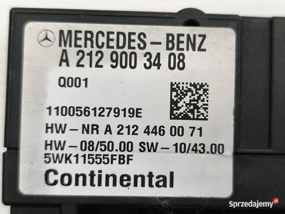 MODUŁ POMPY PALIWA MERCEDES ECLASA W212 22CDI sprzedam