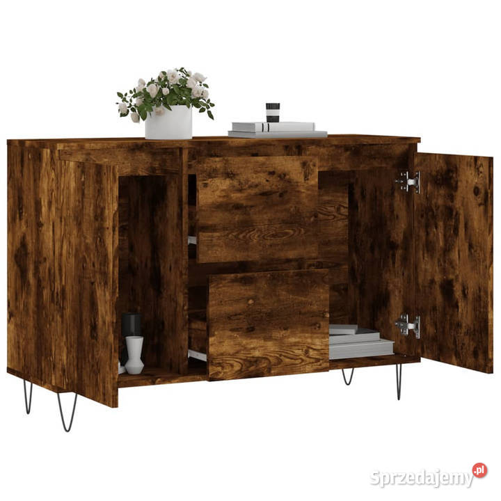 Szafka przydymiony dąb 104x35x70 materiał Warszawa