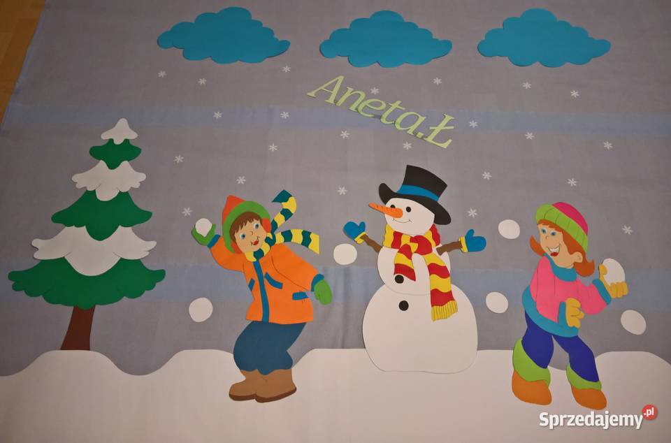 Dekoracje o tematyce zimowe z brystolu mazowieckie