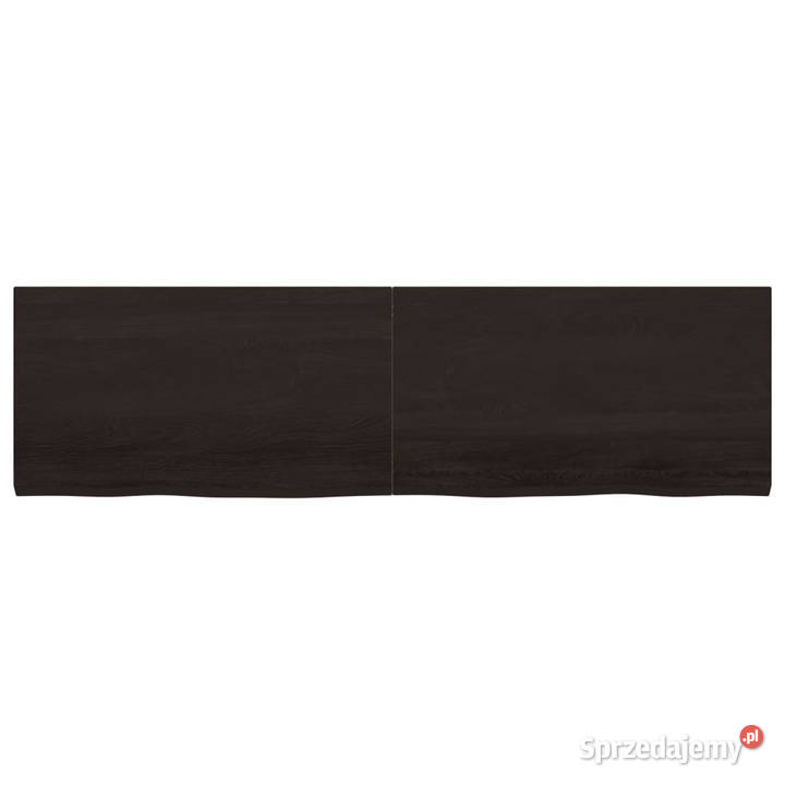 Półka ciemnobrązowa 180x50x24 wykończone drewno Warszawa