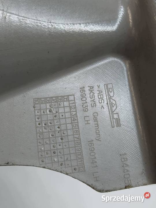 OSŁONA SŁUPKA A LEWA PRAWA KPL 1690139 DAF XF świętokrzyskie