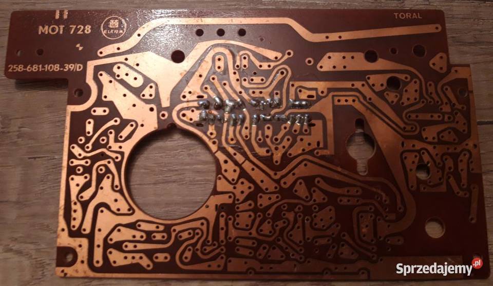 Płytka TORAL MOT728 Radio DANA PRL Eltra Unitra Ostrów Wielkopolski