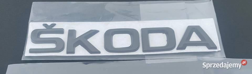 NOWE logo klejane SKODA czarny znaczek emblemat Zamość
