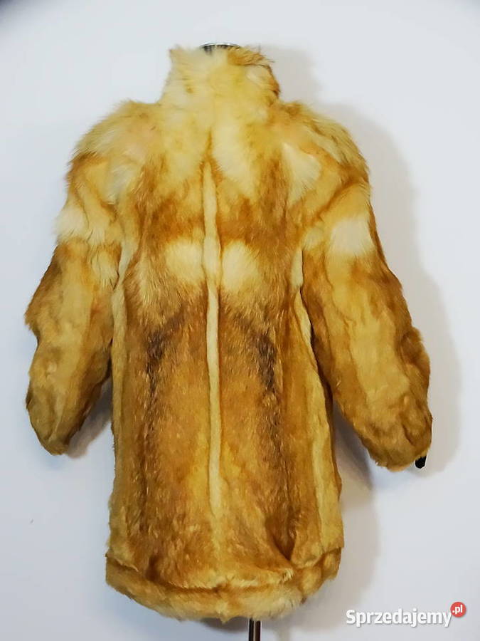 Futro naturalne złocistobrązowe krótszy fason Rozmiar 40(L) Biłgoraj