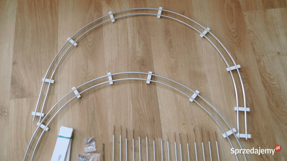 Duży zestaw torów w skali 0 Aluminium FILM Radzewice