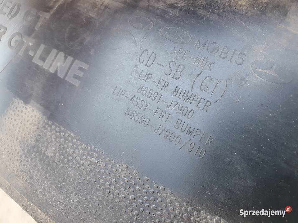 KIA CEED 3 III SPOILER LISTWA ZDERZAKA PRZÓD wielkopolskie Międzychód sprzedam