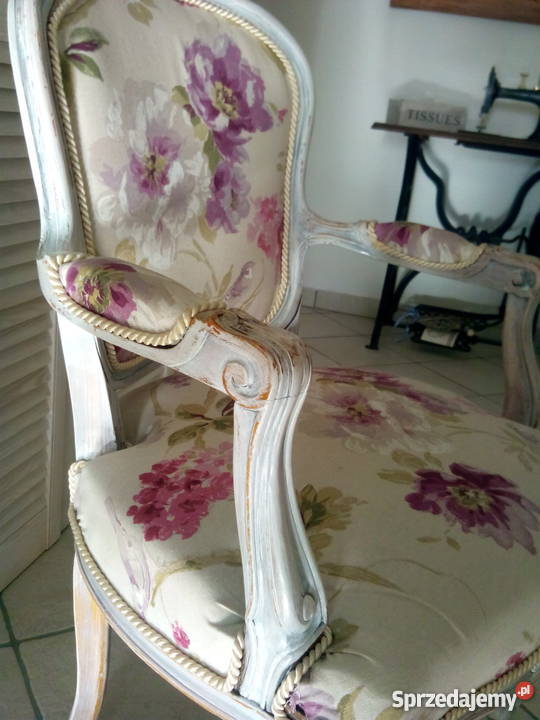 fotel Ludwik shabby chic Chojniczki