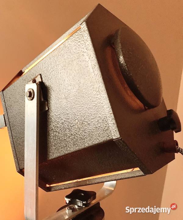 Lampa teatralna PRL Vintage loft