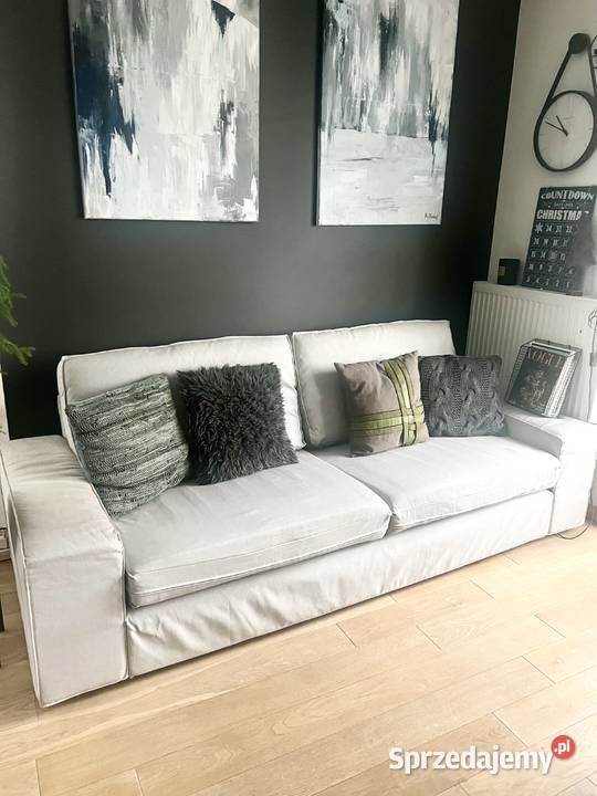 KIVIK Ikea sofa 3 ososbowa nierozkladana Szara Krubin sprzedam