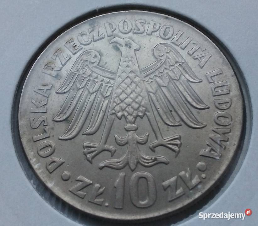 POLSKA10 ZLOTYCH1964 r bz KWIELKI WKLESŁY CuNi Legionowo sprzedam