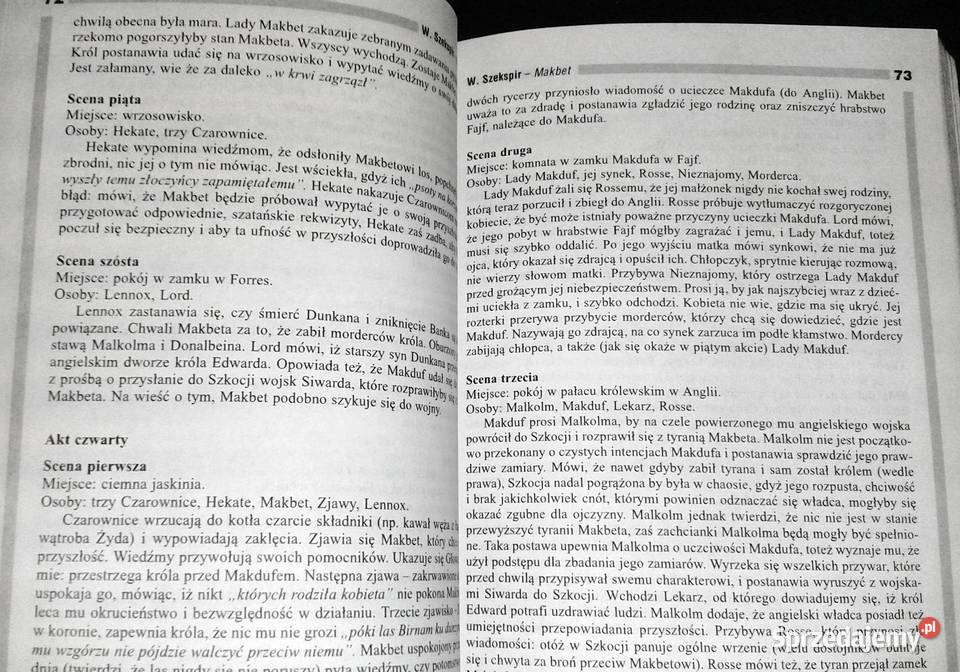 Opracowania lektury i wiersze 2 Barok oświecenie Chełm sprzedam