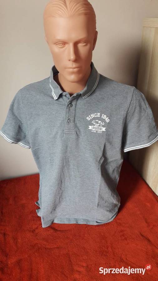 Koszulka polo Puma szara Głuchołazy