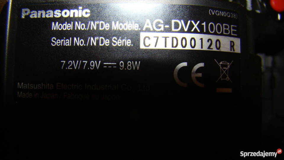 Kamera Panasonic AGDVX 100BE Warszawa
