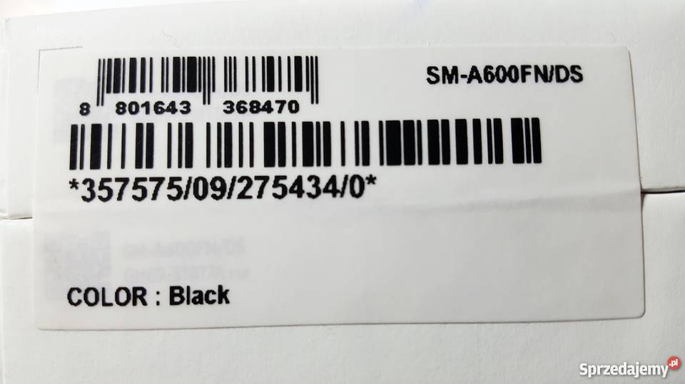 Samsung Galaxy A6 2018 32GB Duos standardowa Samsung pomorskie Gdańsk