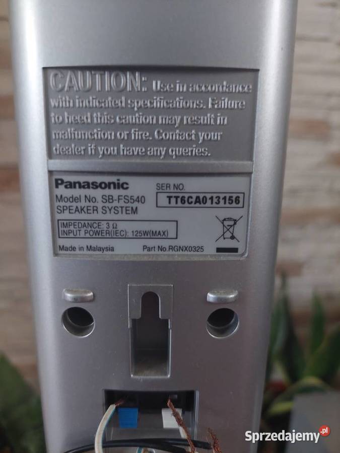 Głosniki kina domowego Panasonic Strzyżów sprzedam