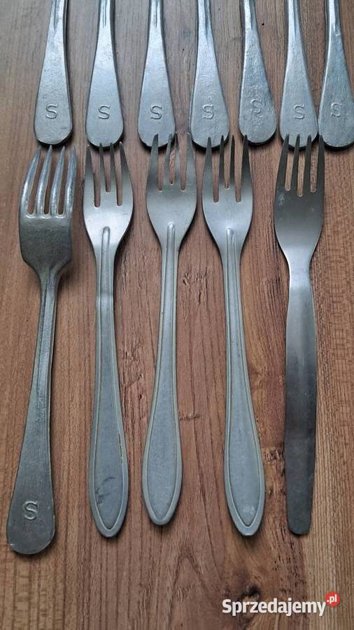 Stare Sztućce Widelce WP i SP Elektron PRL Świecie sprzedam