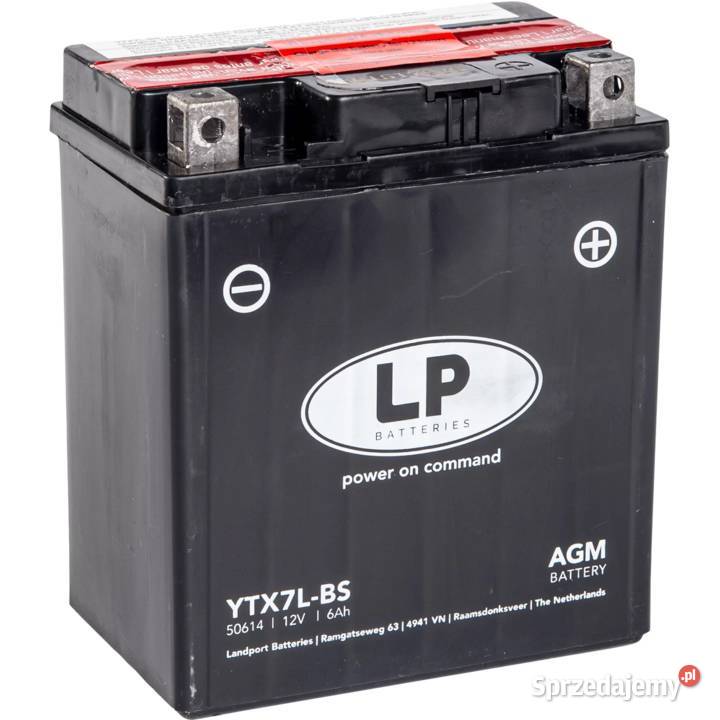 Akumulator motocyklowy Landport YTX7LBS 12V 6Ah Zgierz